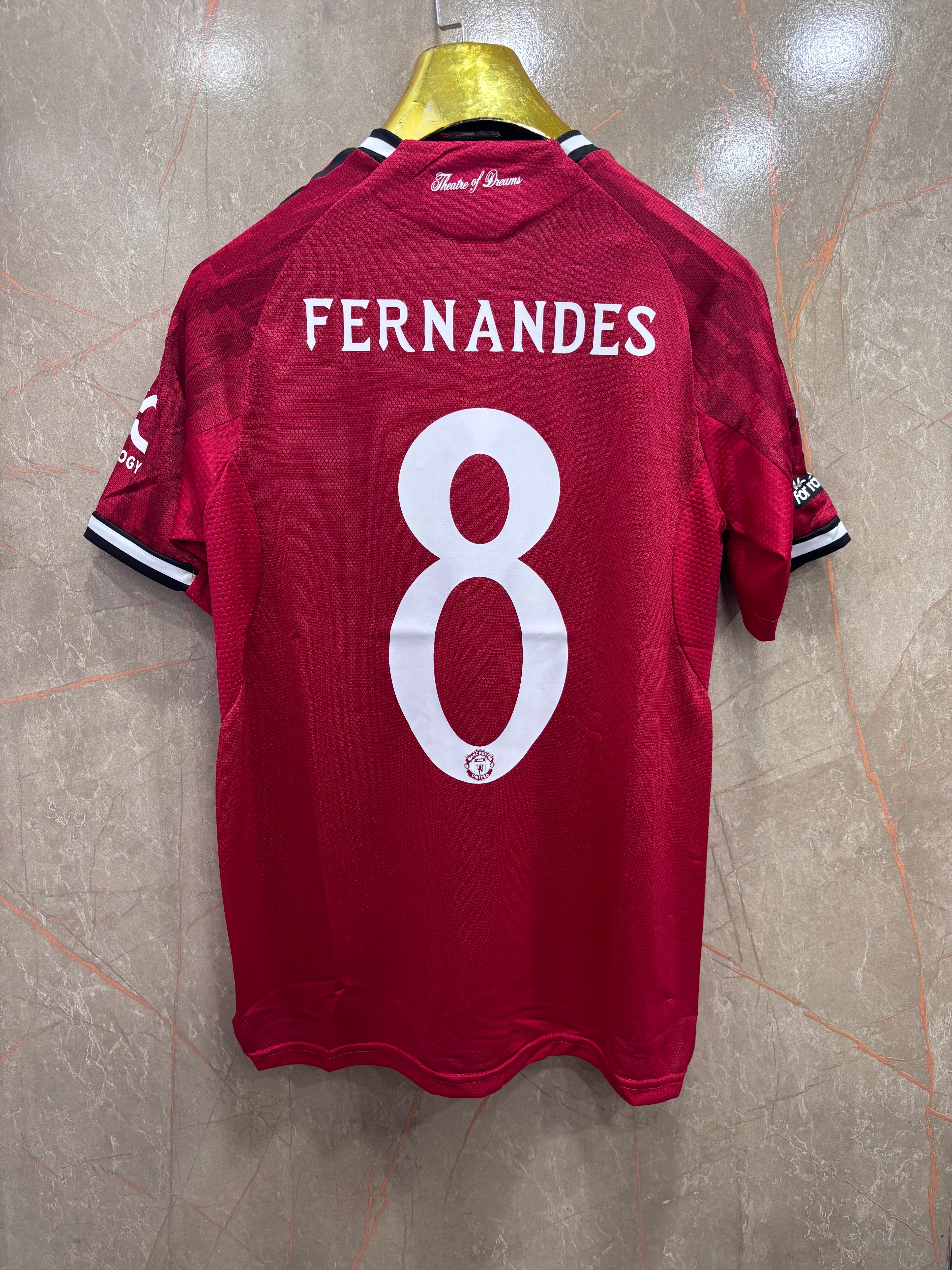 Manchester United Home Shirt(EMBROIDED LOGO)