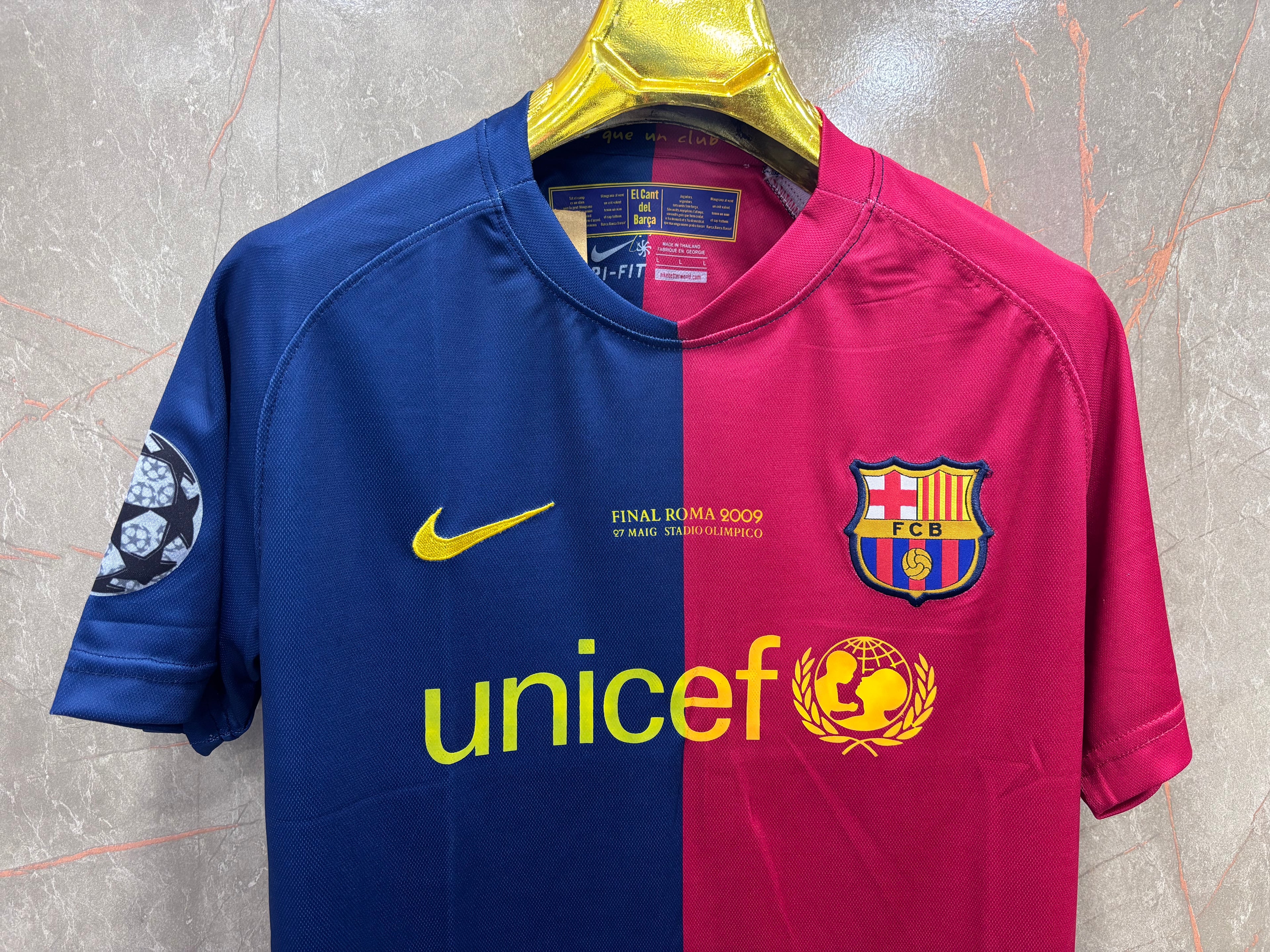 Barcelona 2008-09 Messi #10 Jersey(EMBROIDED LOGO)