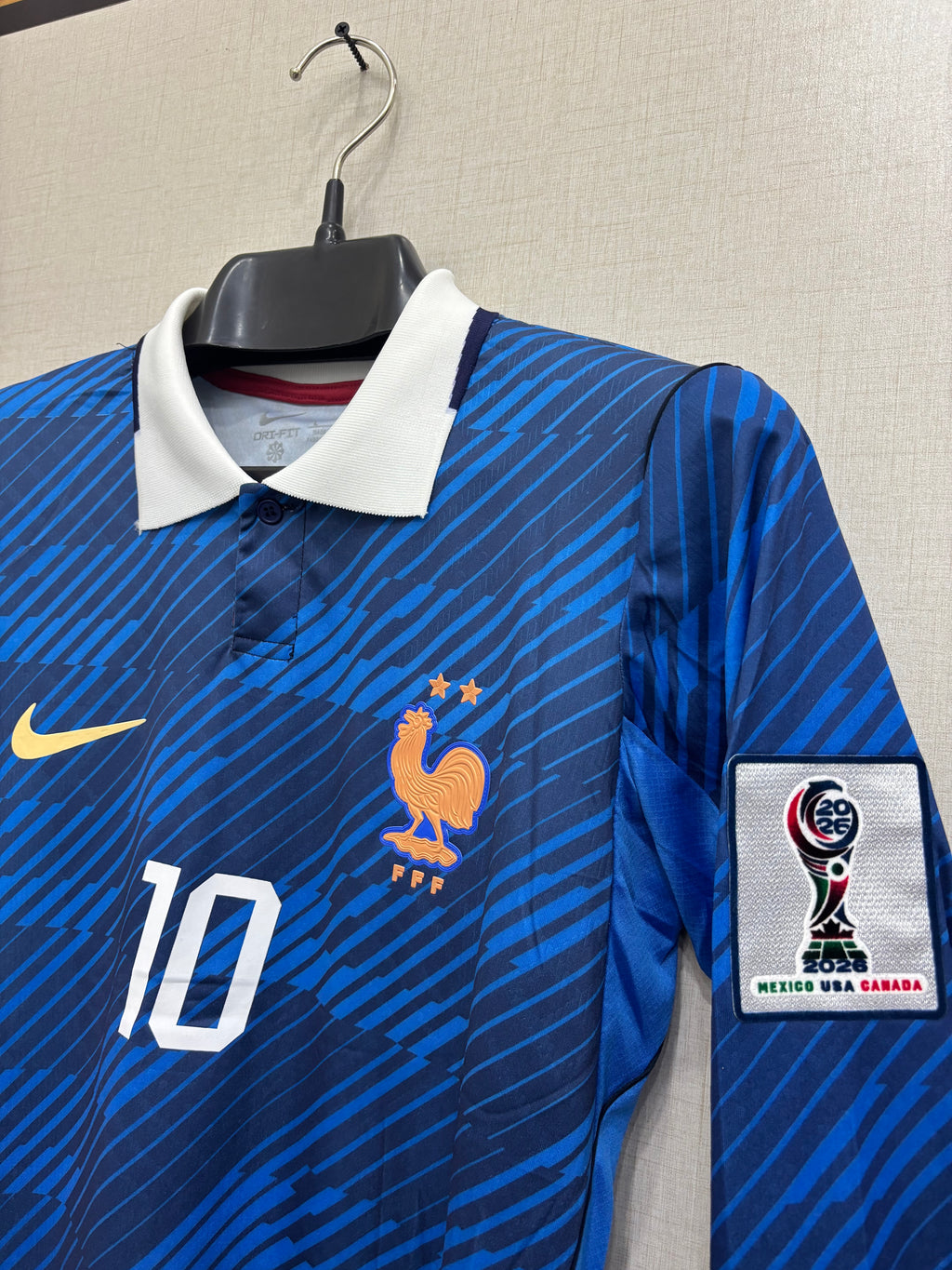 MBAPPE 10 FRANCE HOME FIFA CUP JERSEY TPU LOGO