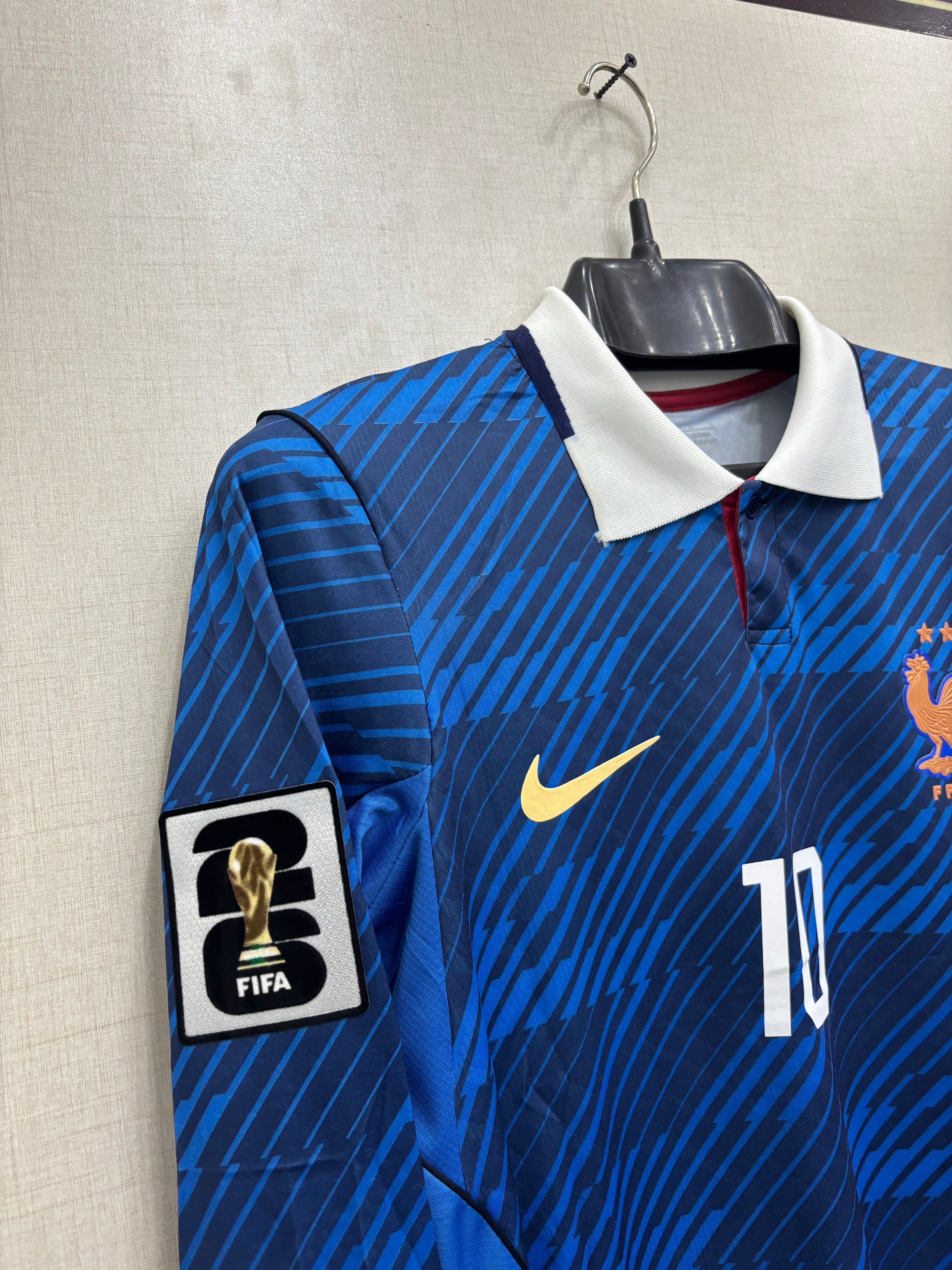 MBAPPE 10 FRANCE HOME FIFA CUP JERSEY TPU LOGO