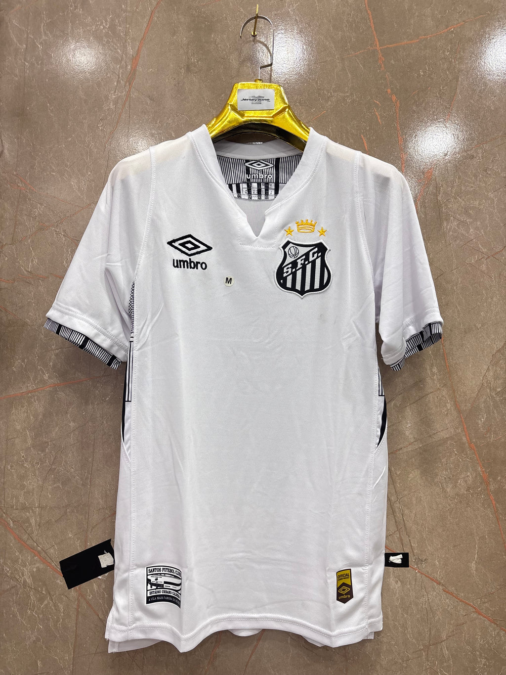 NEYMAR JR 10 SANTOS FC HOME SHIRT(EMBROIDED LOGO)