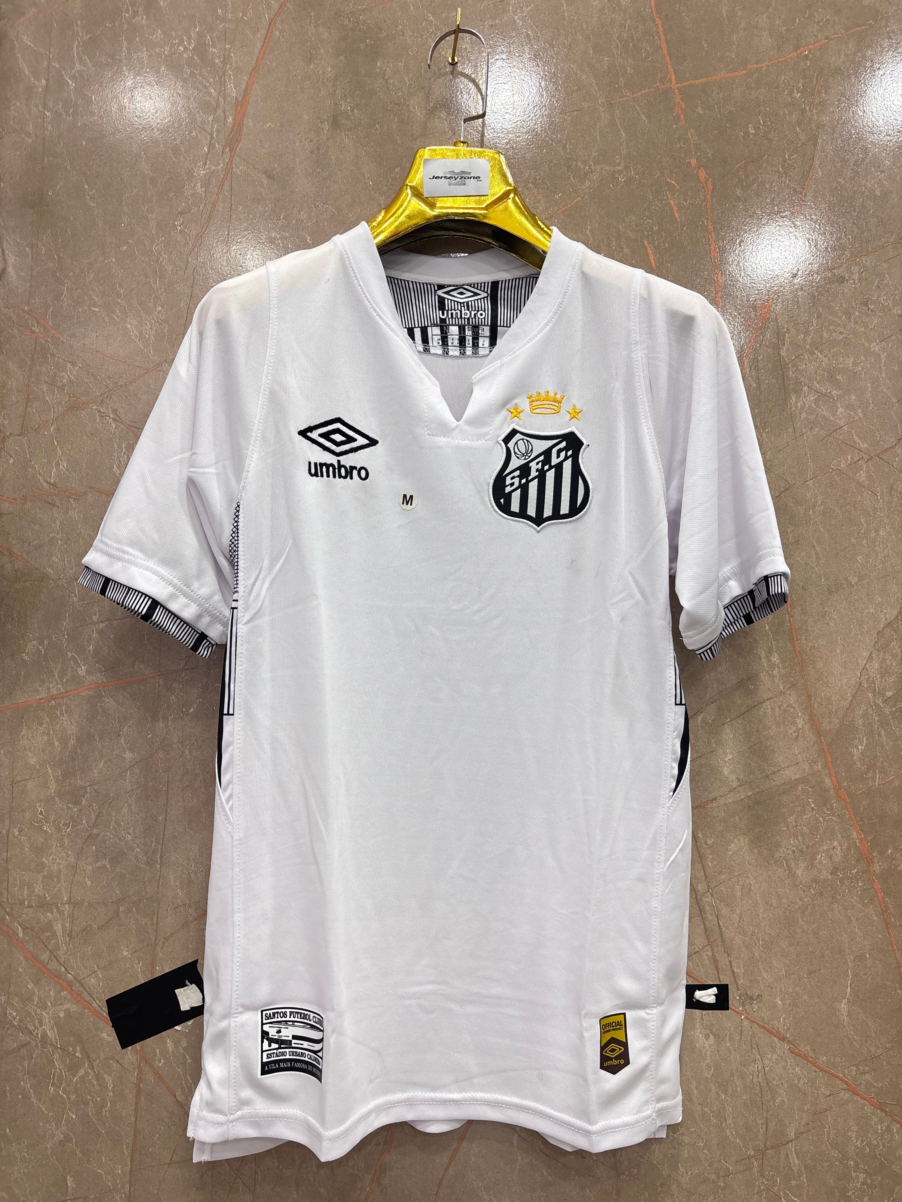 NEYMAR JR 10 SANTOS FC HOME SHIRT(EMBROIDED LOGO)