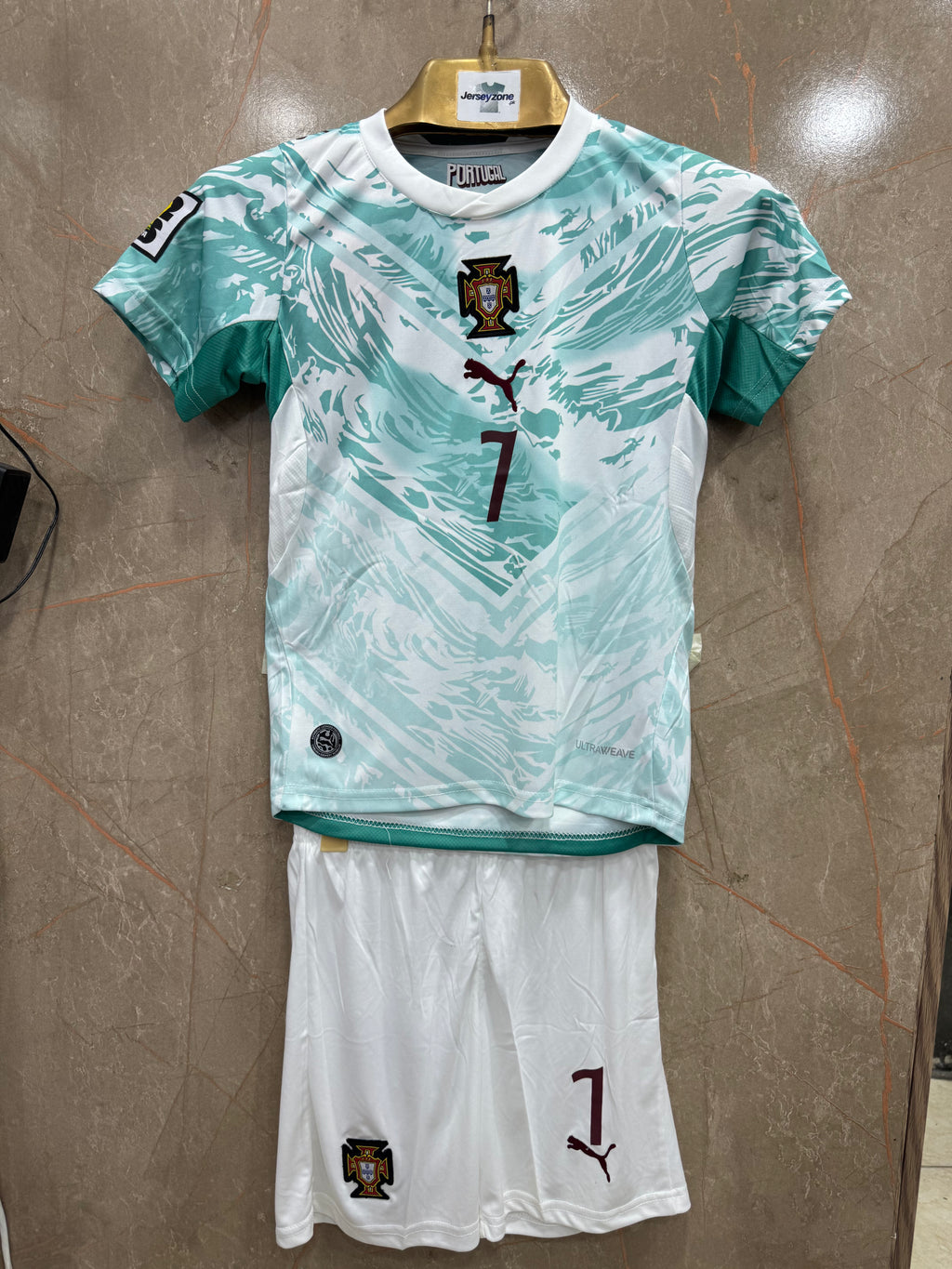 RONALDO 7 PORTUGAL AWAY FIFA CUP KIDS KIT 2026