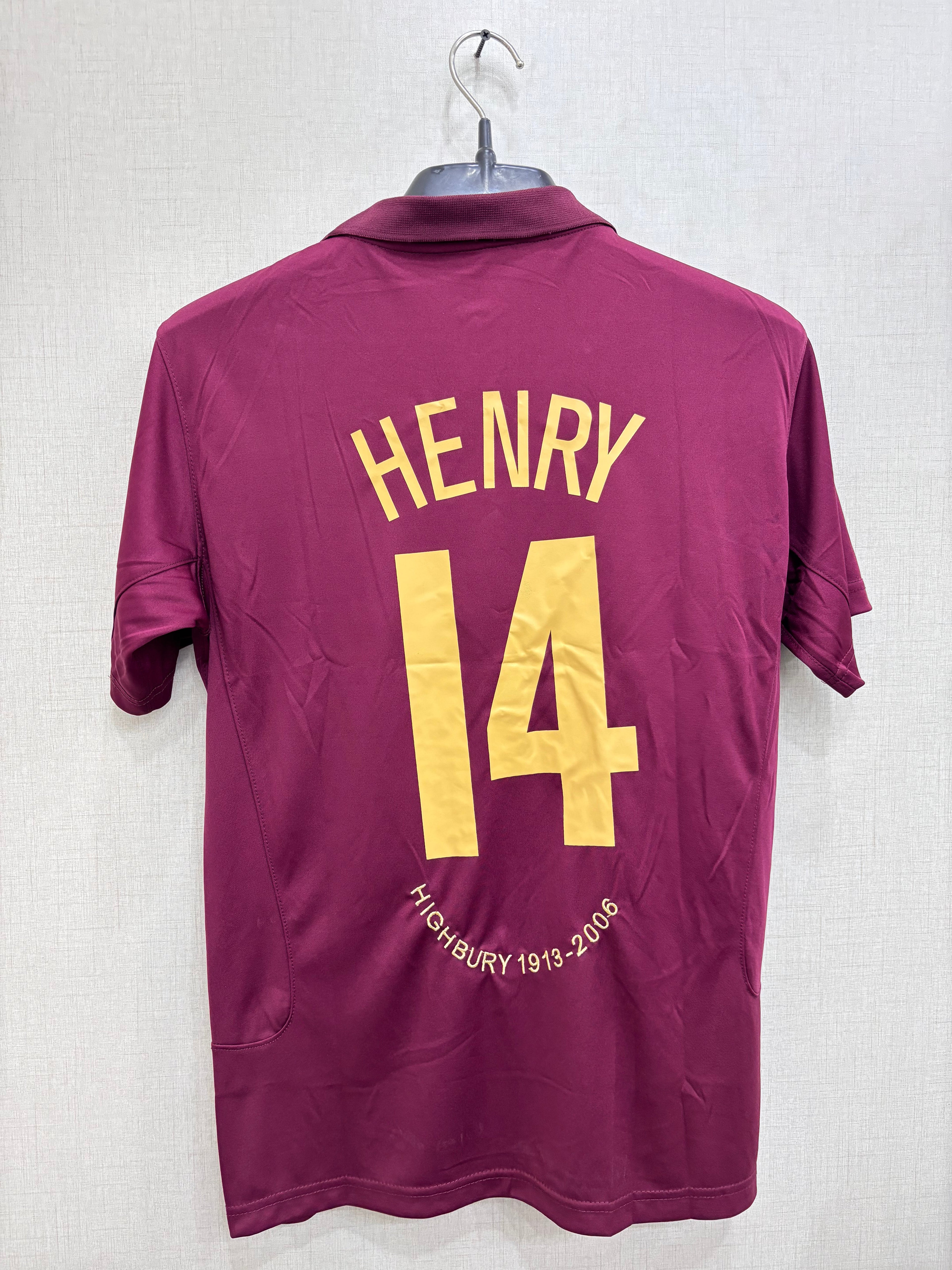 ARSENAL 2005/06 HENRY SHIRT (EMBROIDED LOGO)