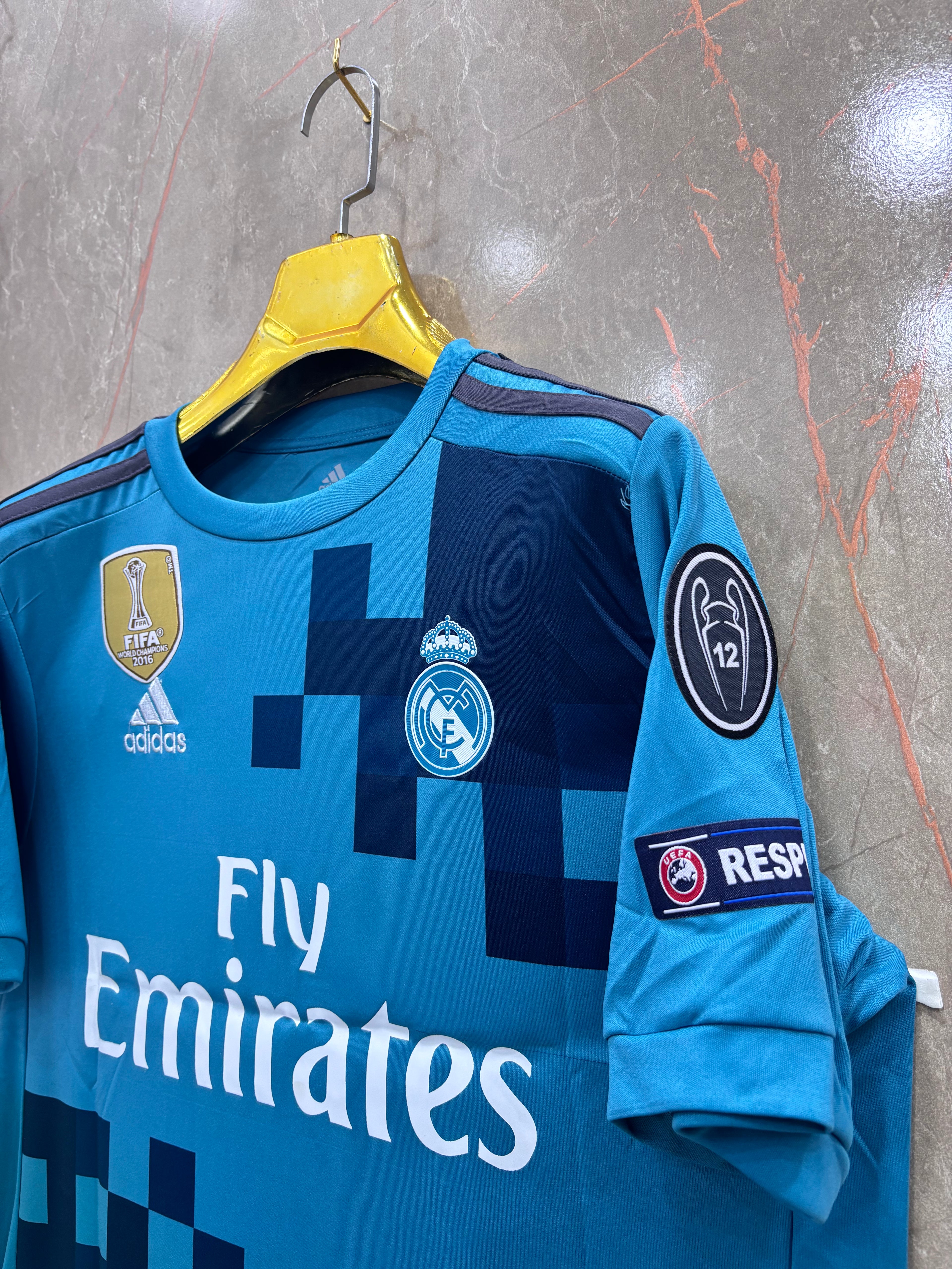 RONALDO 7 REAL MADRID THIRD HALF SLEEVE SHIRT 17/18