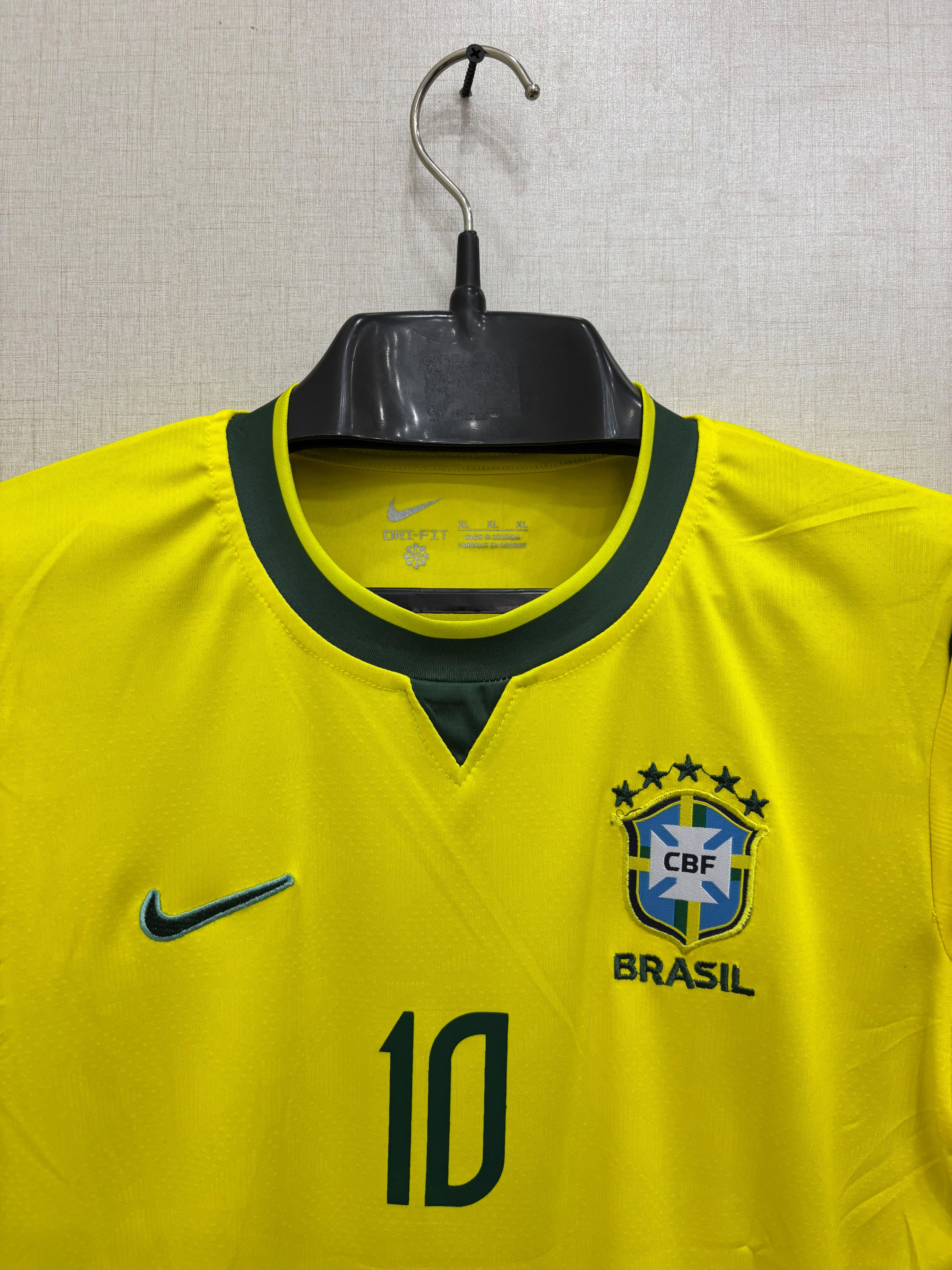 NEYMAR JR BRAZIL HOME FIFA CUP JERSEY (EMBROIDED LOGO)