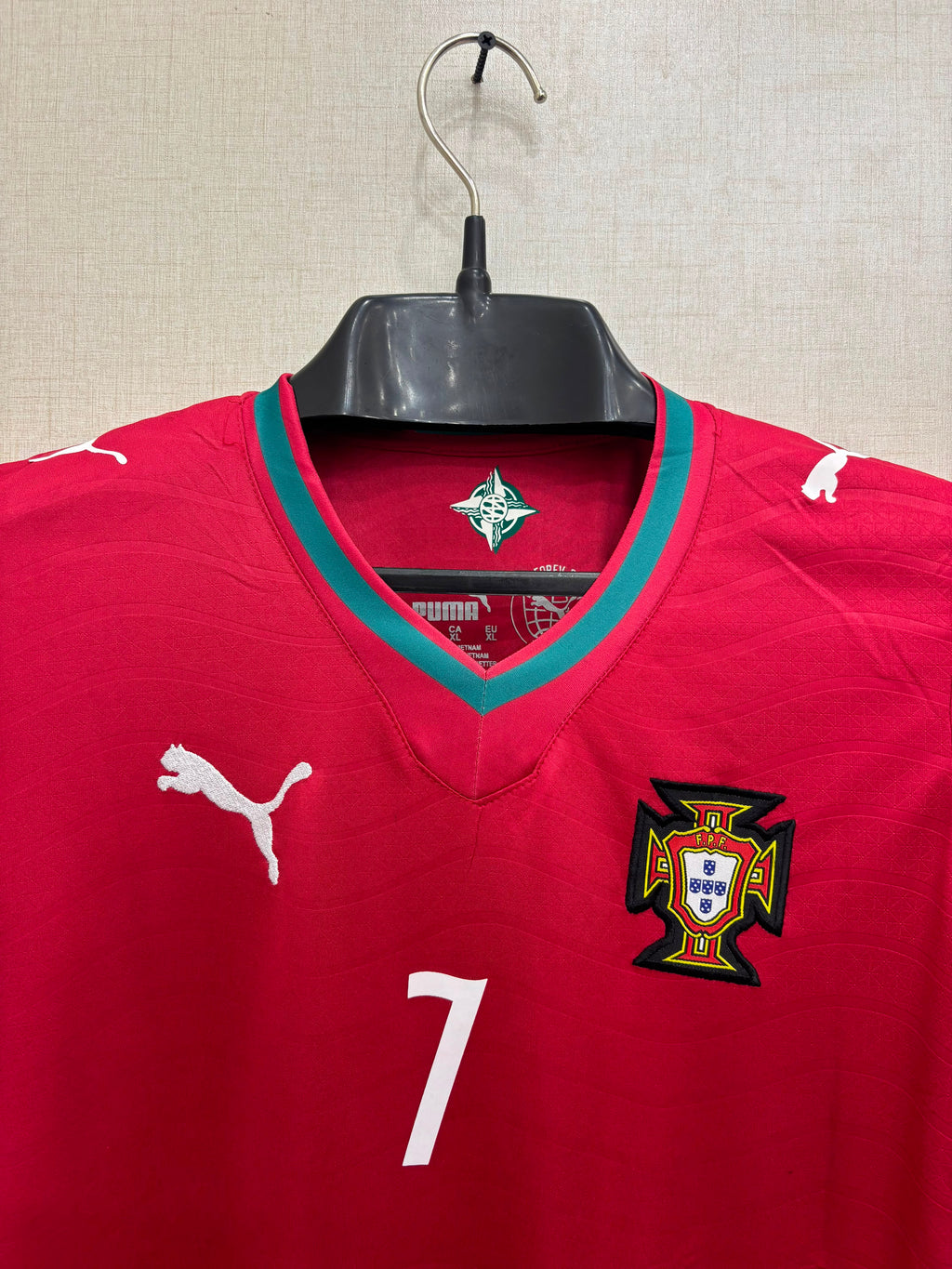 RONALDO 7 PORTUGAL HOME FIFA CUP KIT(EMBROIDED LOGO)