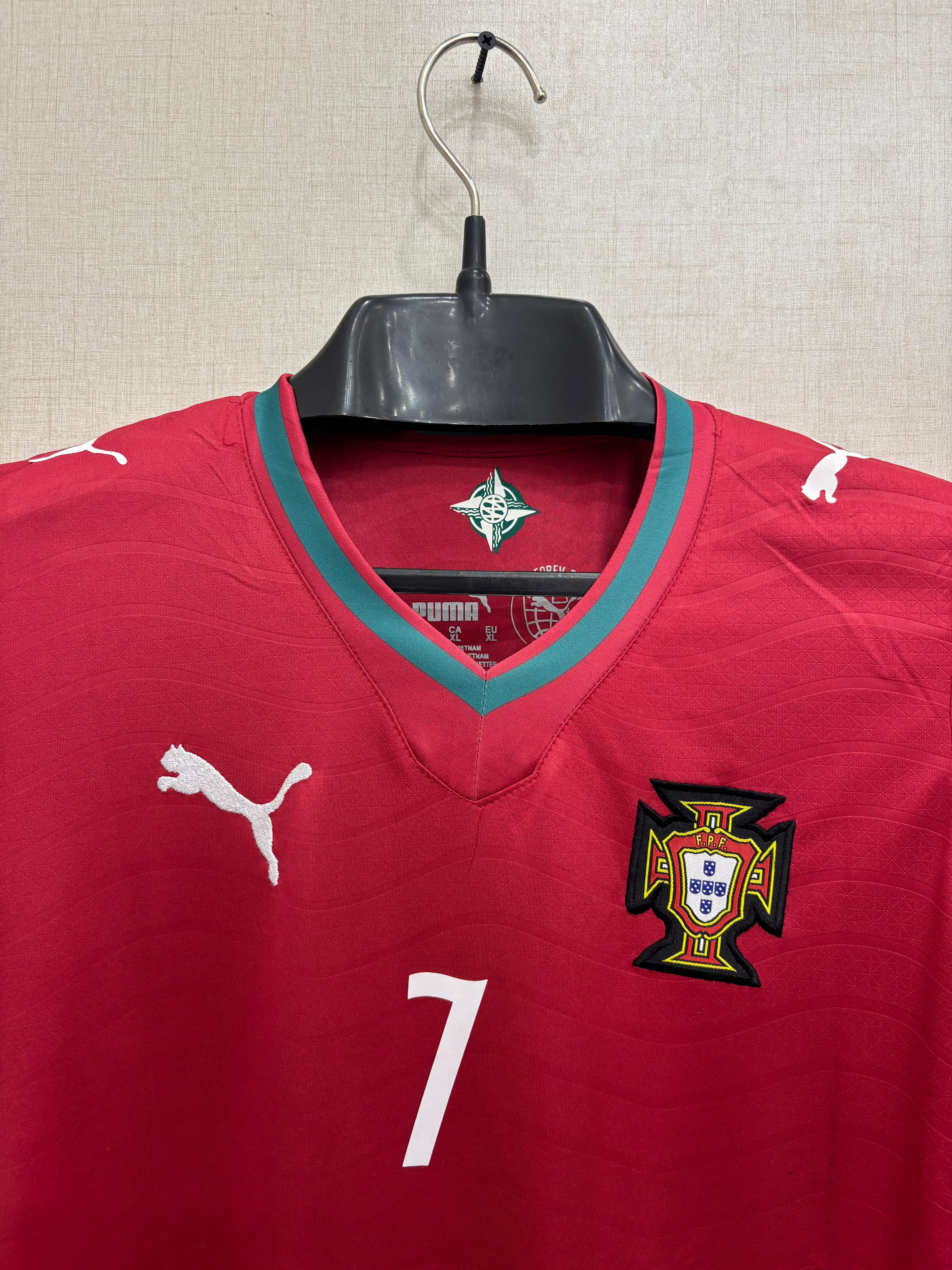 RONALDO 7 PORTUGAL HOME FIFA CUP KIT(EMBROIDED LOGO)