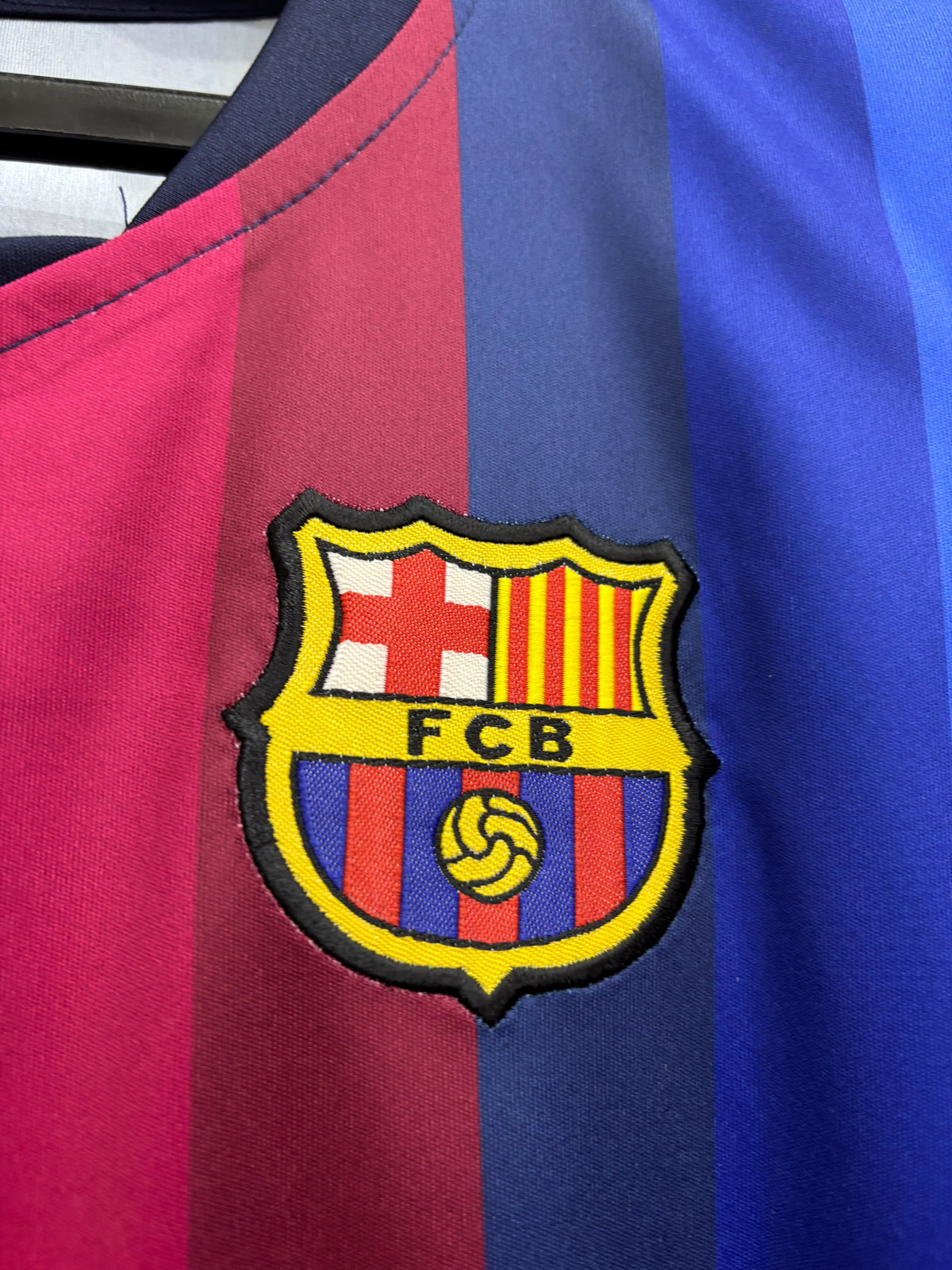 BARCELONA HOME  JERSEY 26/27 ( embroided logo)