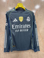 Real Madrid AWAY Shirt FULL SLEEVE 25/26 (PLAYER VERSION)