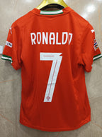 PORTUGAL HOME RONALDO 7  ( PALYER VERSION LOGOS)