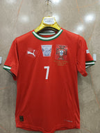 PORTUGAL HOME RONALDO 7  ( PALYER VERSION LOGOS)