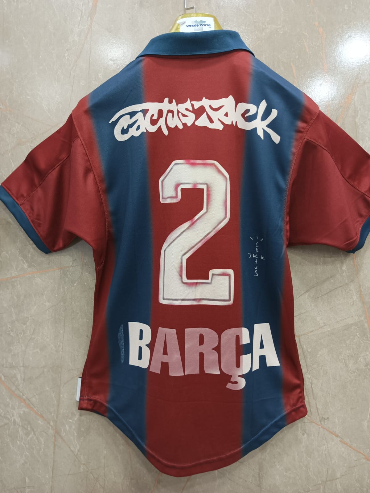 Barca x Travis Scott Vintage Jersey(EMBROIDED LOGO)