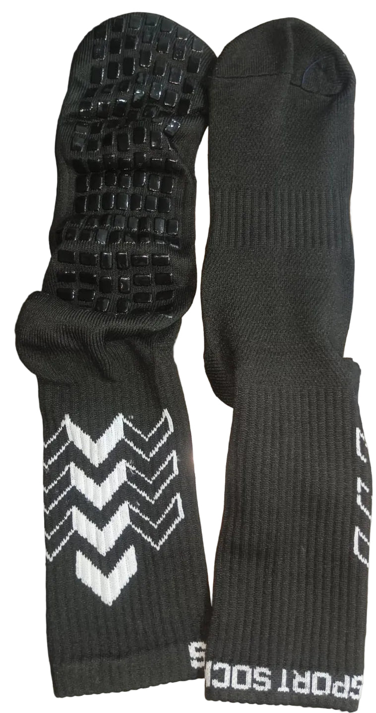 Grass back
ground black sock on grass