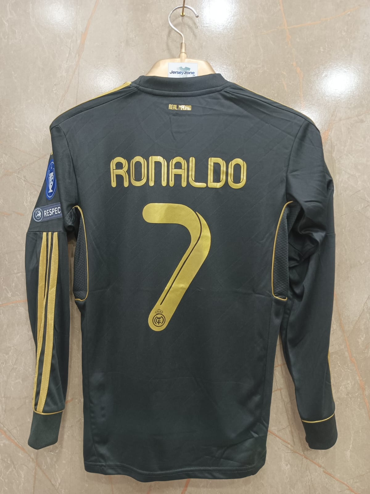 RONALDO 7 REAL MADRID 11/12 AWAY JERSEY TPU LOGO