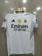 REAL MADRID HOME 25/26 HALF SLEEVE JERSEY(EMBROIDED LOGO)