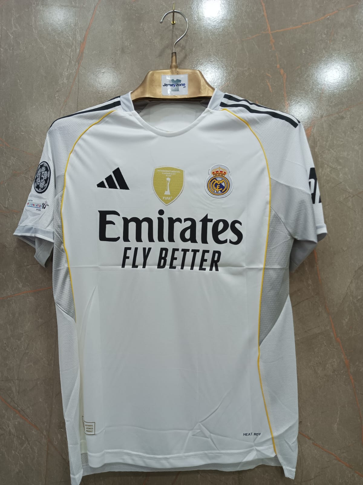 REAL MADRID HOME 25/26 HALF SLEEVE JERSEY(EMBROIDED LOGO)
