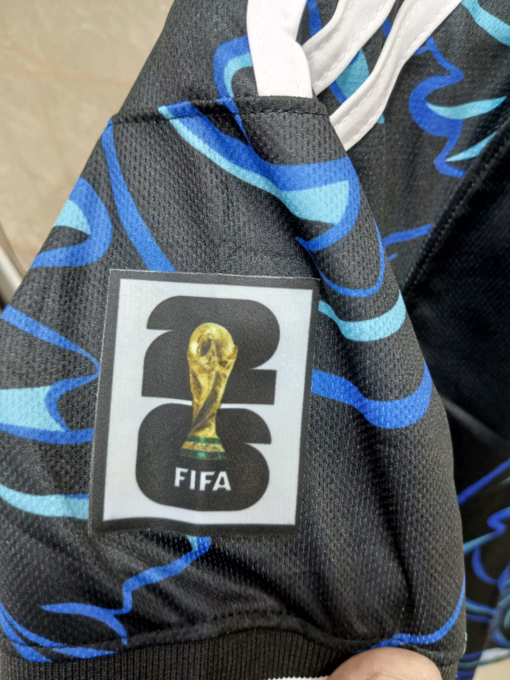 MESSI 10 ARGENTINA AWAY FIFA CUP JERSEY (EMBROIDED LOGO)