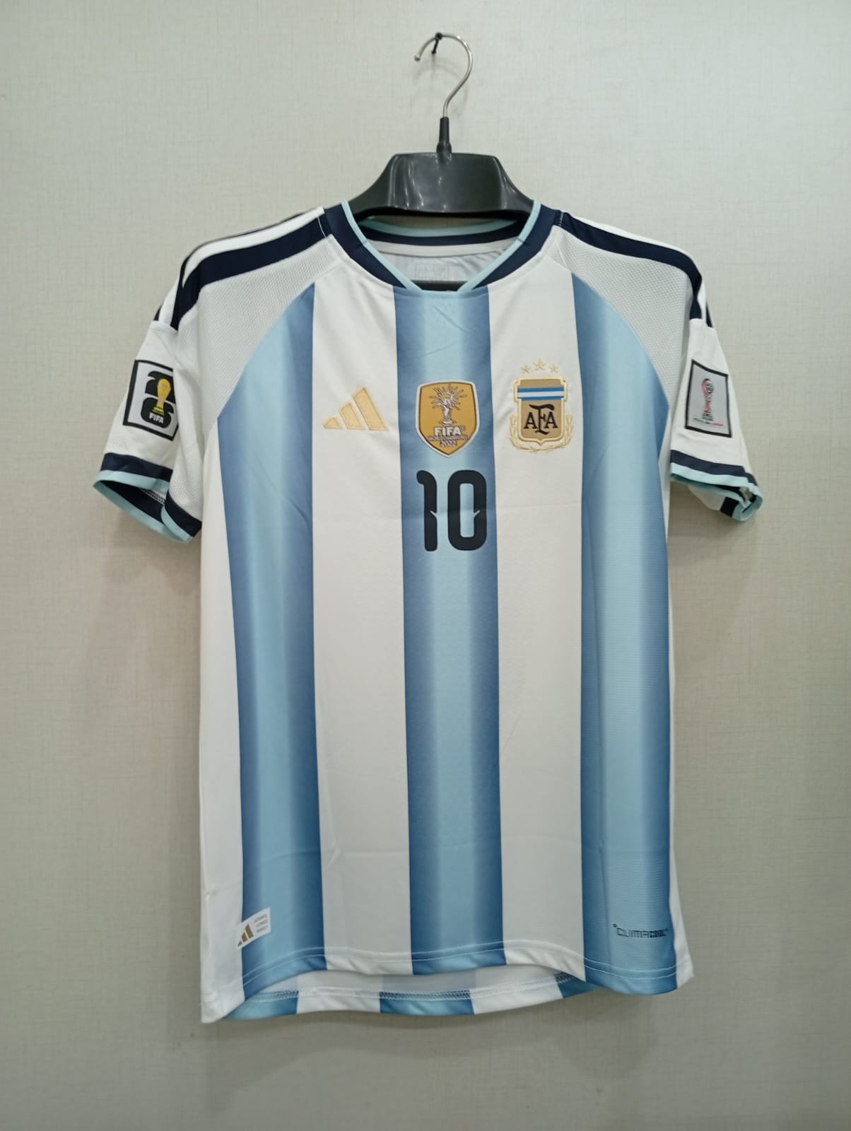 MESSI 10 ARGENTINA HOME FIFA CUP JERSEY (EMBROIDED LOGO)