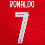 PORTUGAL HOME RONALDO 7  ( PALYER VERSION LOGOS)